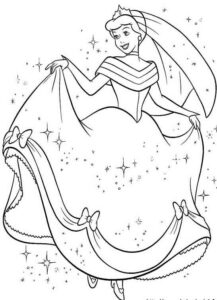 Desenho de Cinderela Desenho Colorir Imprimir 40