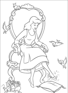 Desenho de Cinderela Desenho Colorir Imprimir 41