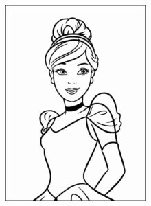 Desenho de Cinderela Desenho Colorir Imprimir 42