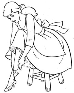 Desenho de Cinderela Desenho Colorir Imprimir 51