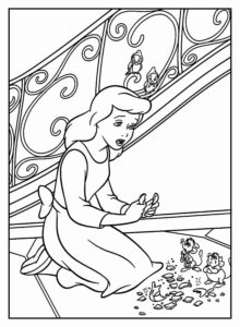 Desenho de Cinderela Desenho Colorir Imprimir 54