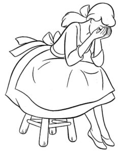 Desenho de Cinderela Desenho Colorir Imprimir 56