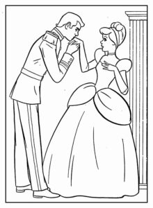 Desenho de Cinderela Desenho Colorir Imprimir 57