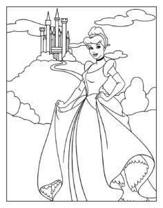 Desenho de Cinderela Desenho Colorir Imprimir 66