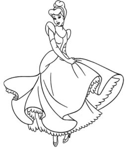 Desenho de Cinderela Desenho Colorir Imprimir 69