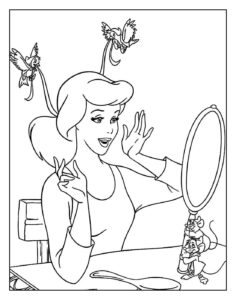 Desenho de Cinderela Desenho Colorir Imprimir 75