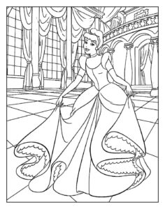 Desenho de Cinderela Desenho Colorir Imprimir 77
