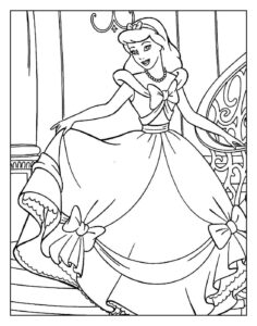 Desenho de Cinderela Desenho Colorir Imprimir 79
