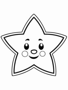 Desenho de Estrelas Desenho Colorir Imprimir 001