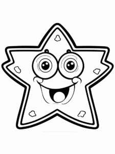 Desenho de Estrelas Desenho Colorir Imprimir 005