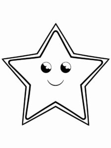 Desenho de Estrelas Desenho Colorir Imprimir 010