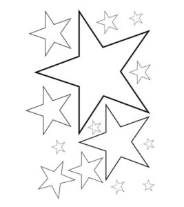 Desenho de Estrelas Desenho Colorir Imprimir 013