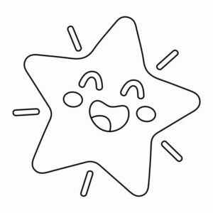 Desenho de Estrelas Desenho Colorir Imprimir 016