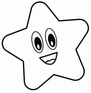 Desenho de Estrelas Desenho Colorir Imprimir 018