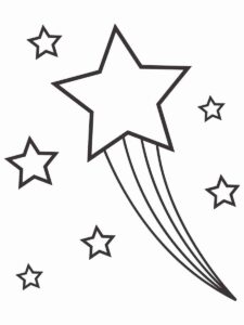 Desenho de Estrelas Desenho Colorir Imprimir 052