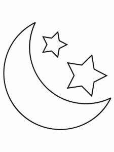 Desenho de Estrelas Desenho Colorir Imprimir 053