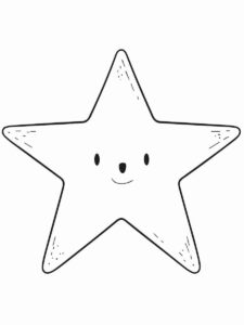 Desenho de Estrelas Desenho Colorir Imprimir 054