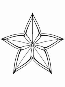 Desenho de Estrelas Desenho Colorir Imprimir 055