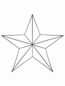 Desenho de Estrelas Desenho Colorir Imprimir 056