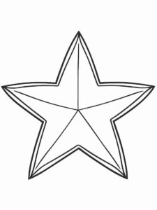 Desenho de Estrelas Desenho Colorir Imprimir 057