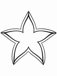 Desenho de Estrelas Desenho Colorir Imprimir 059