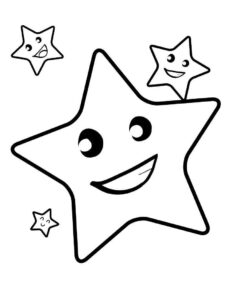 Desenho de Estrelas Desenho Colorir Imprimir 066