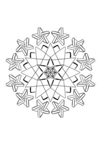 Desenho de Estrelas Desenho Colorir Imprimir 095