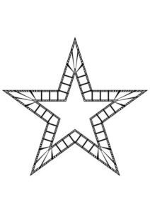 Desenho de Estrelas Desenho Colorir Imprimir 096