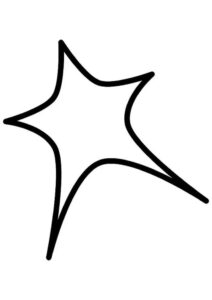 Desenho de Estrelas Desenho Colorir Imprimir 098
