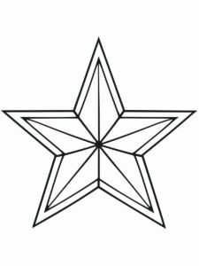 Desenho de Estrelas Desenho Colorir Imprimir 105
