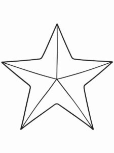Desenho de Estrelas Desenho Colorir Imprimir 107