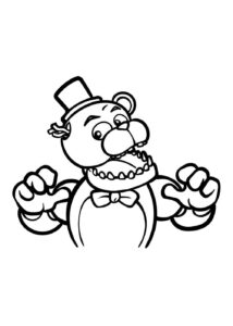 Desenho de FNAF Desenho Colorir Imprimir 01
