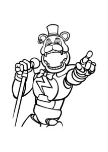Desenho de FNAF Desenho Colorir Imprimir 04