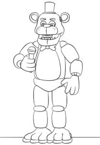 Desenho de FNAF Desenho Colorir Imprimir 07