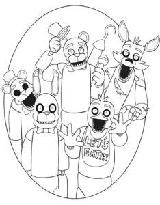 Desenho de FNAF Desenho Colorir Imprimir 12