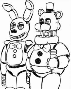 Desenho de FNAF Desenho Colorir Imprimir 14