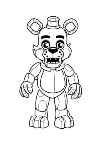 Desenho de FNAF Desenho Colorir Imprimir 17