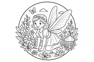 Desenho de Fadas 004