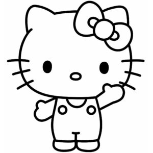 Desenho de Hello Kitty Colorir Imprimir