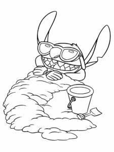 Desenho de Lilo Stitch Desenho Colorir Imprimir 03