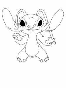Desenho de Lilo Stitch Desenho Colorir Imprimir 04