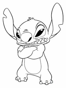 Desenho de Lilo Stitch Desenho Colorir Imprimir 05