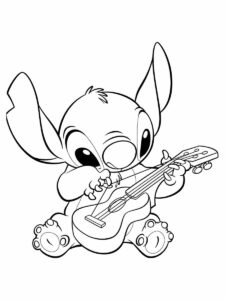 Desenho de Lilo Stitch Desenho Colorir Imprimir 07
