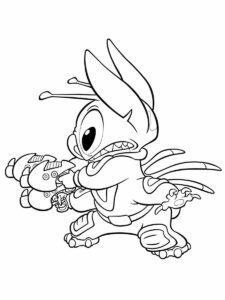 Desenho de Lilo Stitch Desenho Colorir Imprimir 10