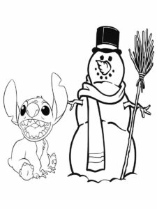 Desenho de Lilo Stitch Desenho Colorir Imprimir 14