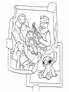 Desenho de Lilo Stitch Desenho Colorir Imprimir 16