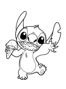 Desenho de Lilo Stitch Desenho Colorir Imprimir 21