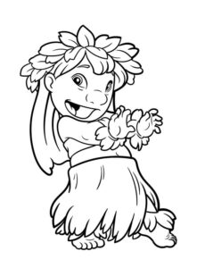 Desenho de Lilo Stitch Desenho Colorir Imprimir 23