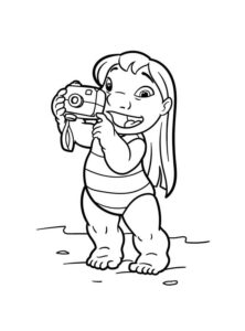 Desenho de Lilo Stitch Desenho Colorir Imprimir 25