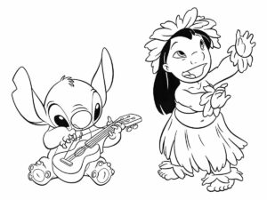 Desenho de Lilo Stitch Desenho Colorir Imprimir 30